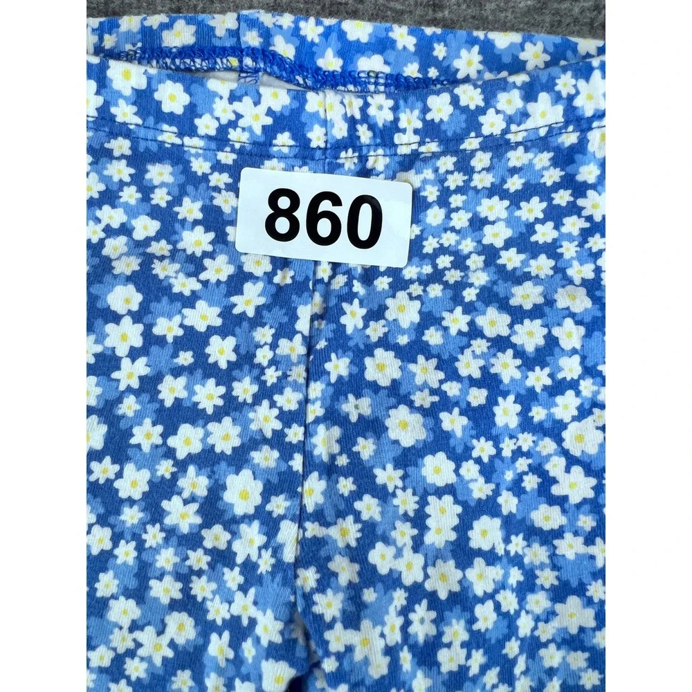 Old Navy Kids Girls Blue Floral Daisy Print Leggings‎ Pants Size 5T